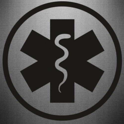 Наклейка Warface Medic 35x35 см Черный (21558368)