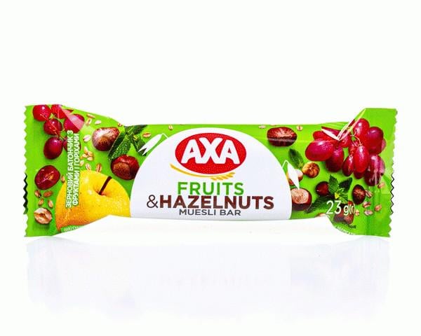 Батончик АХА з фруктами та горіхами 23 г