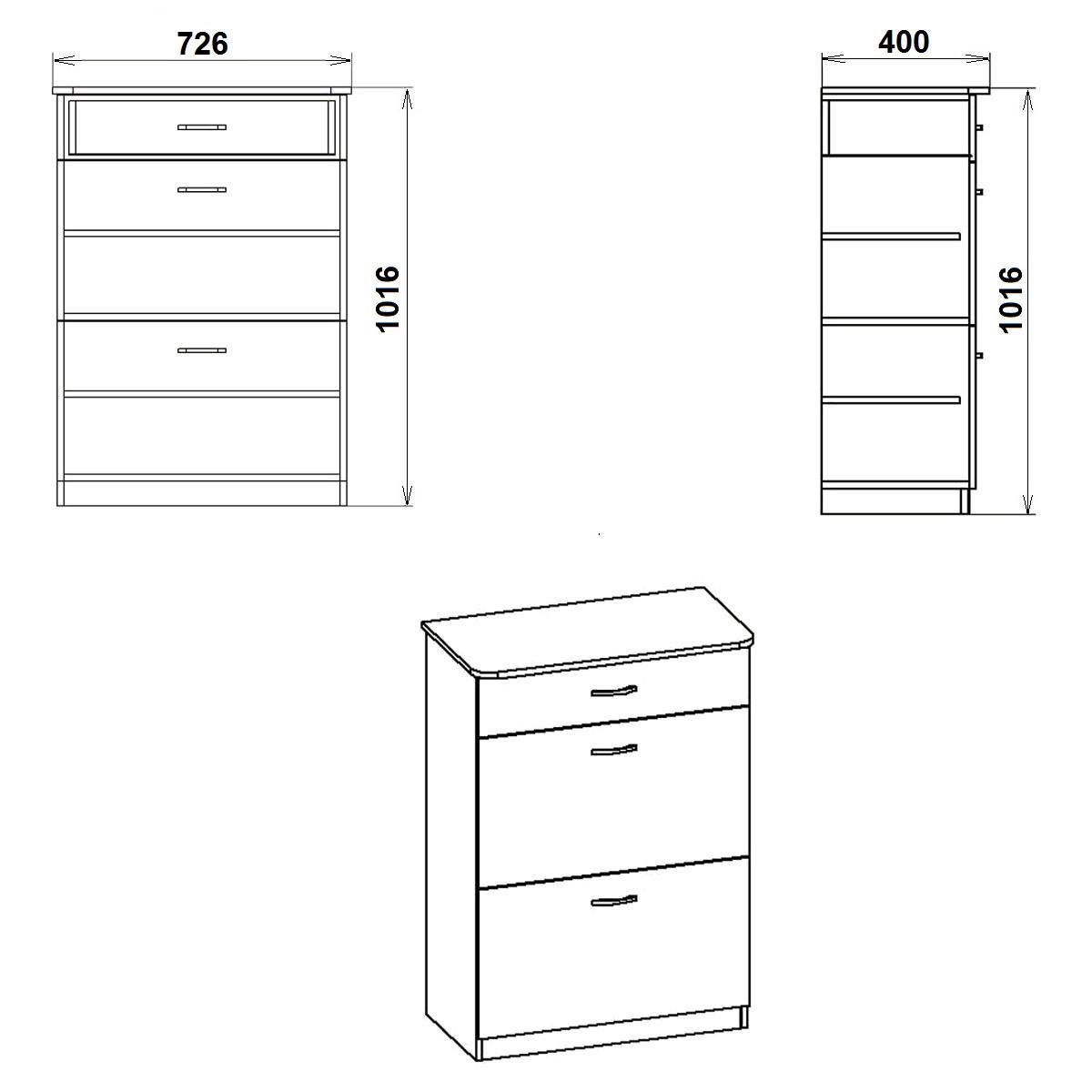 Тумба под обувь Компанит SC-3A 73х40х102 см Ольха (28436282) - фото 2 Тумба под обувь Компанит SC-3A 73х40х102 см Ольха (28436282) - фото 2