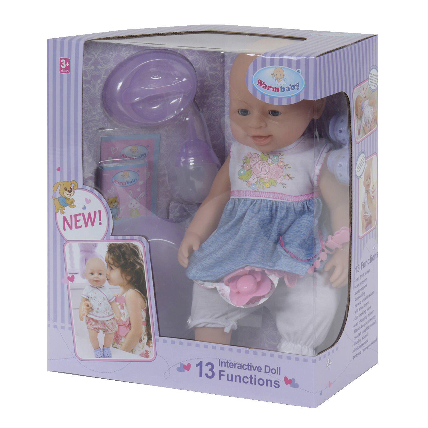 Пупс Warm Baby со звуком 13 функций (9608)