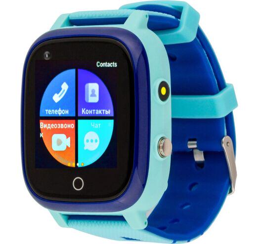 Смарт-годинник дитячий водонепроникний AmiGo GO005 4G WIFI Thermometer Blue - фото 1