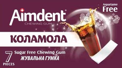 Жевательная резинка без сахара Aimdent 7 стиков Коламола