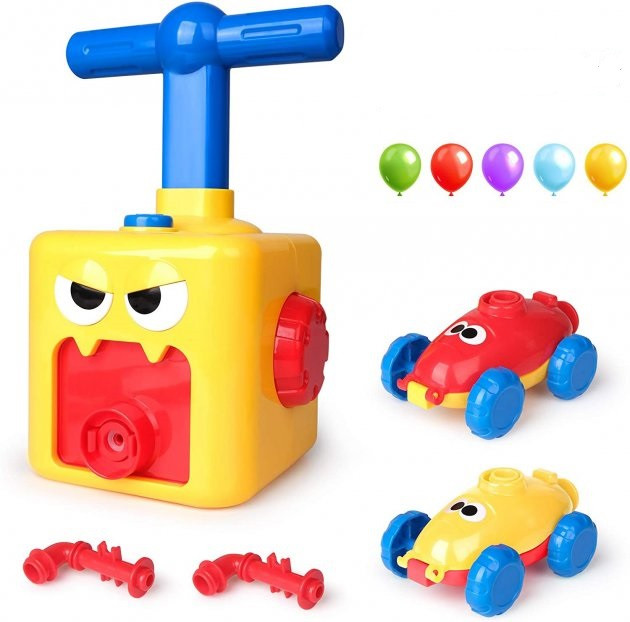 Набор игровой аэромобиль Balloon Car реактивная машинка с шариком