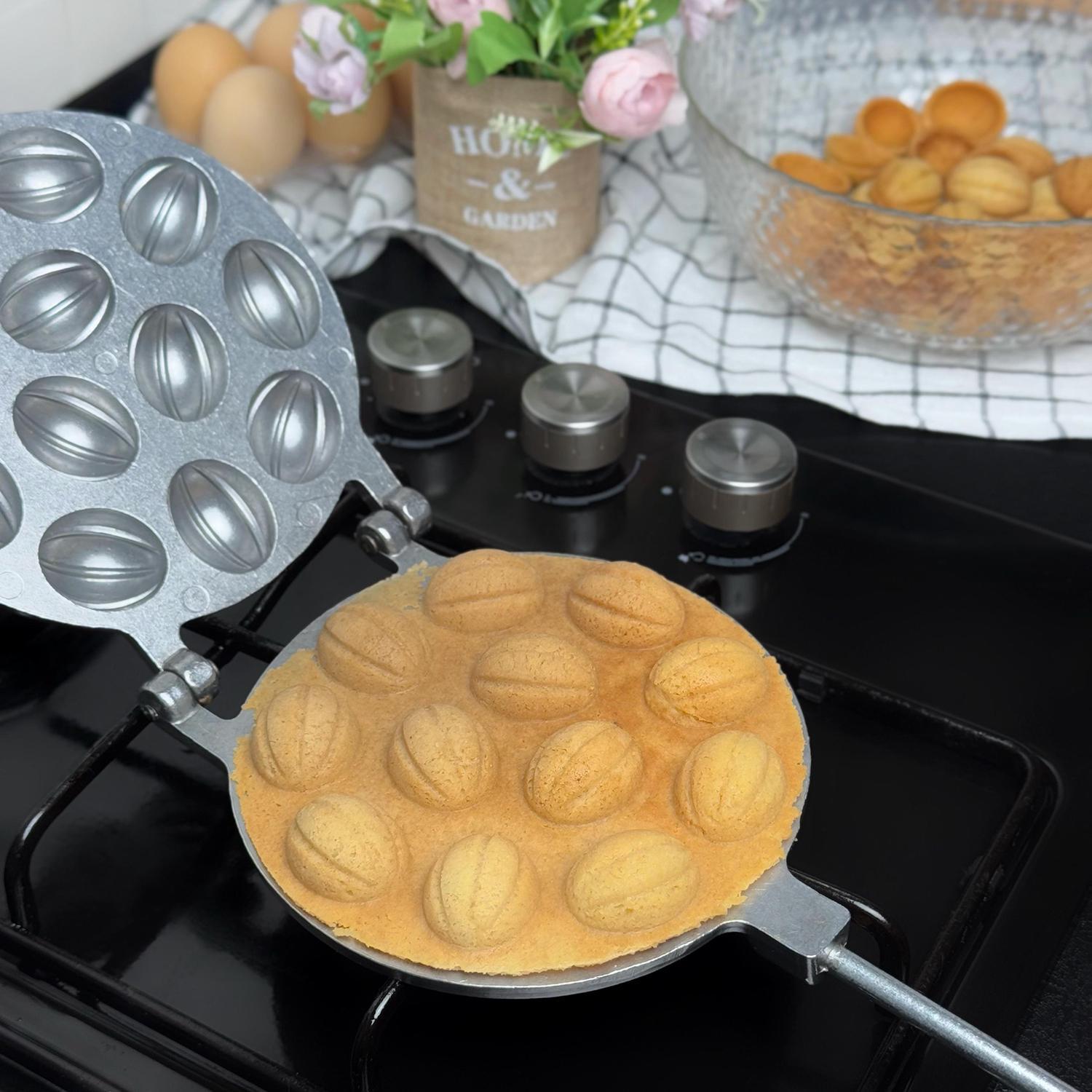 Форма для выпекания орешков ХЕАЗ на 12 половинок орехов со съемными ручками (87441) - фото 44 Форма для выпекания орешков ХЕАЗ на 12 половинок орехов со съемными ручками (87441) - фото 44