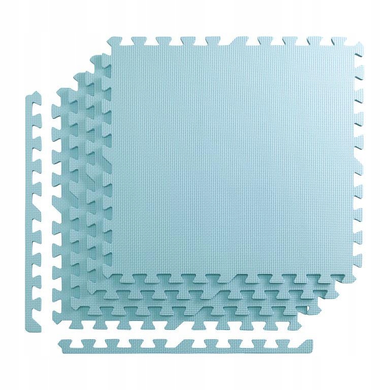 Мат-пазл 4fizjo Mat Puzzle EVA 120x120x1 cм 4FJ0073 Light Blue - фото 1