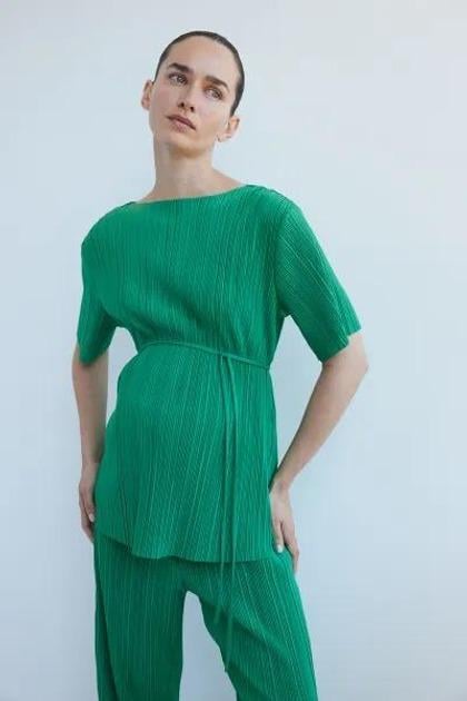 Топ H&M 1229858-1П XS Зеленый