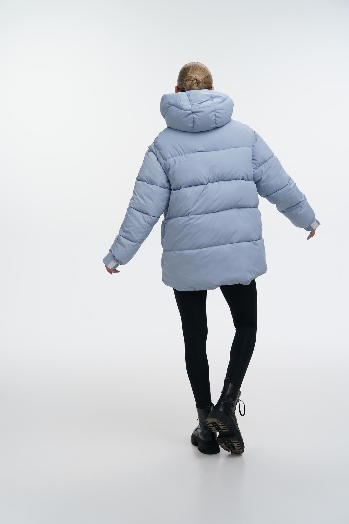 Пуховик-трансформер жіночий Intruder Mishele M Блакитний (1642766129/M) - фото 6