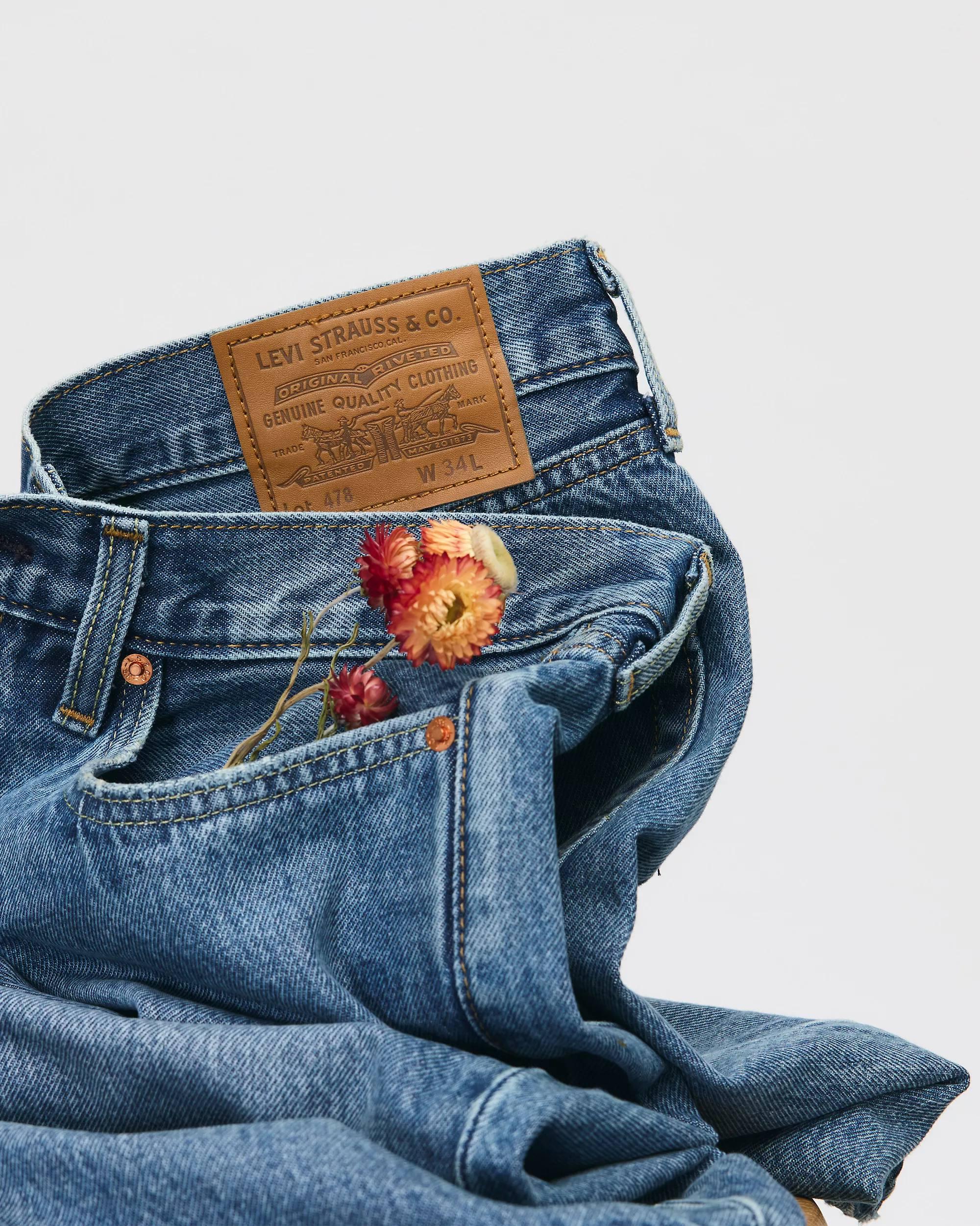 Шорты джинсовые Levi's 478 Baggy Shorts р. 34 US Голубой (46145190) - фото 6