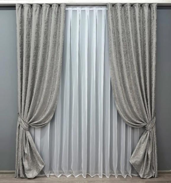 Ткань для штор лен Pavliani VO Серый (1714ш) - фото 2 Ткань для штор лен Pavliani VO Серый (1714ш) - фото 2