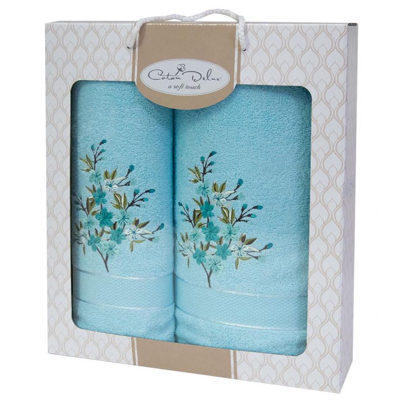 Набор полотенец Gursan Cotton Малина Бирюзовый (18878) Набор полотенец Gursan Cotton Малина Бирюзовый (18878)