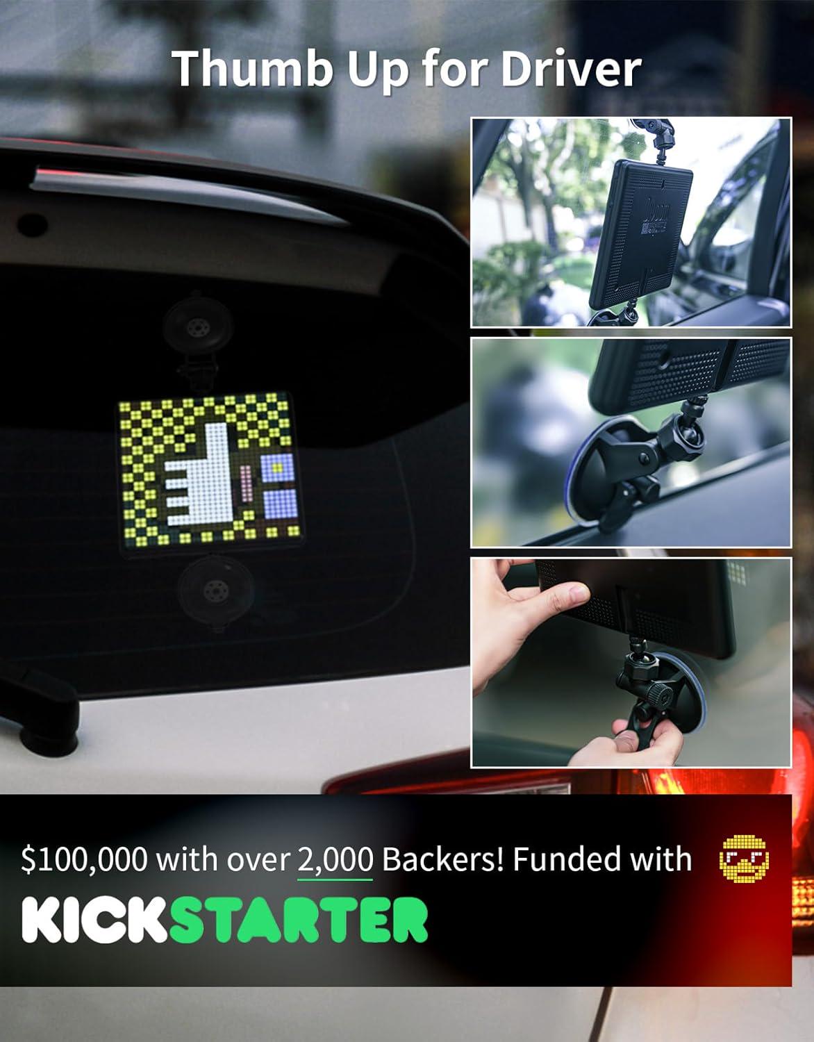 Дисплей управления мобильным телефоном Divoom Pixoo-Max Pixel Display APP с программируемым светодиодным экраном 32x32 см (12349000) - фото 5 Дисплей управления мобильным телефоном Divoom Pixoo-Max Pixel Display APP с программируемым светодиодным экраном 32x32 см (12349000) - фото 5