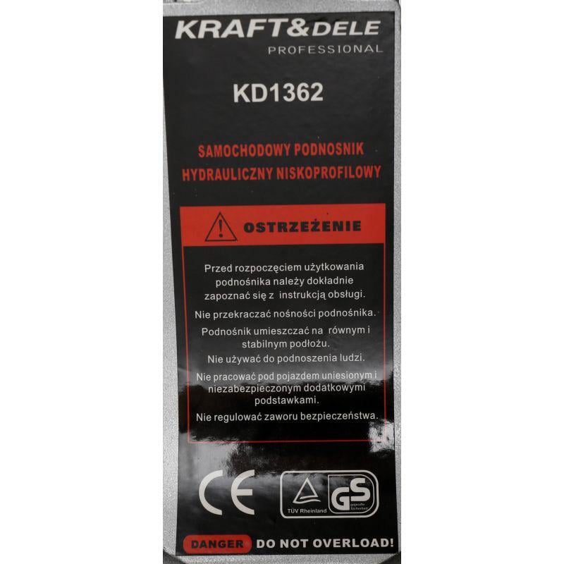 Домкрат з нижнім підхопленням Kraft&Dele KD1362 2500 кг - фото 29