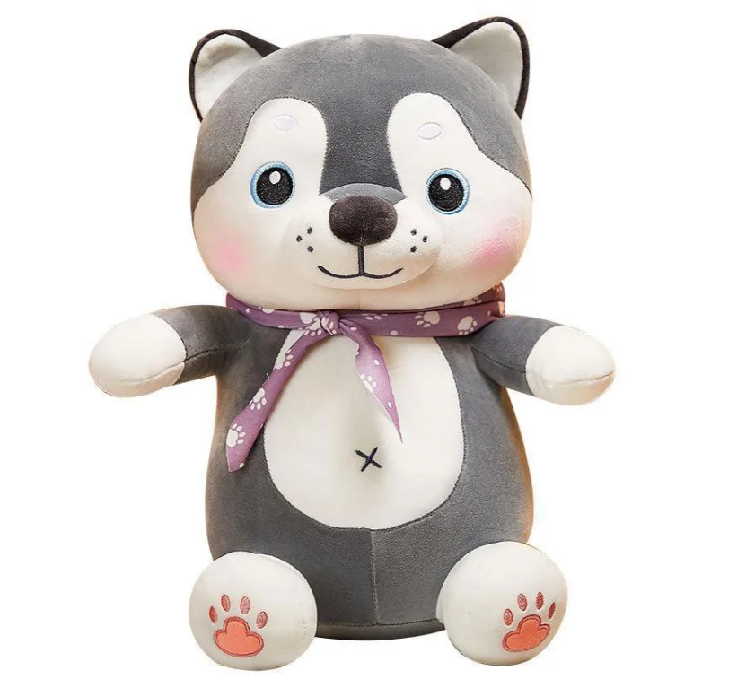 Мягкая игрушка Bambi Собачка с пледом 50 см Серый (IY-189-Y-178)