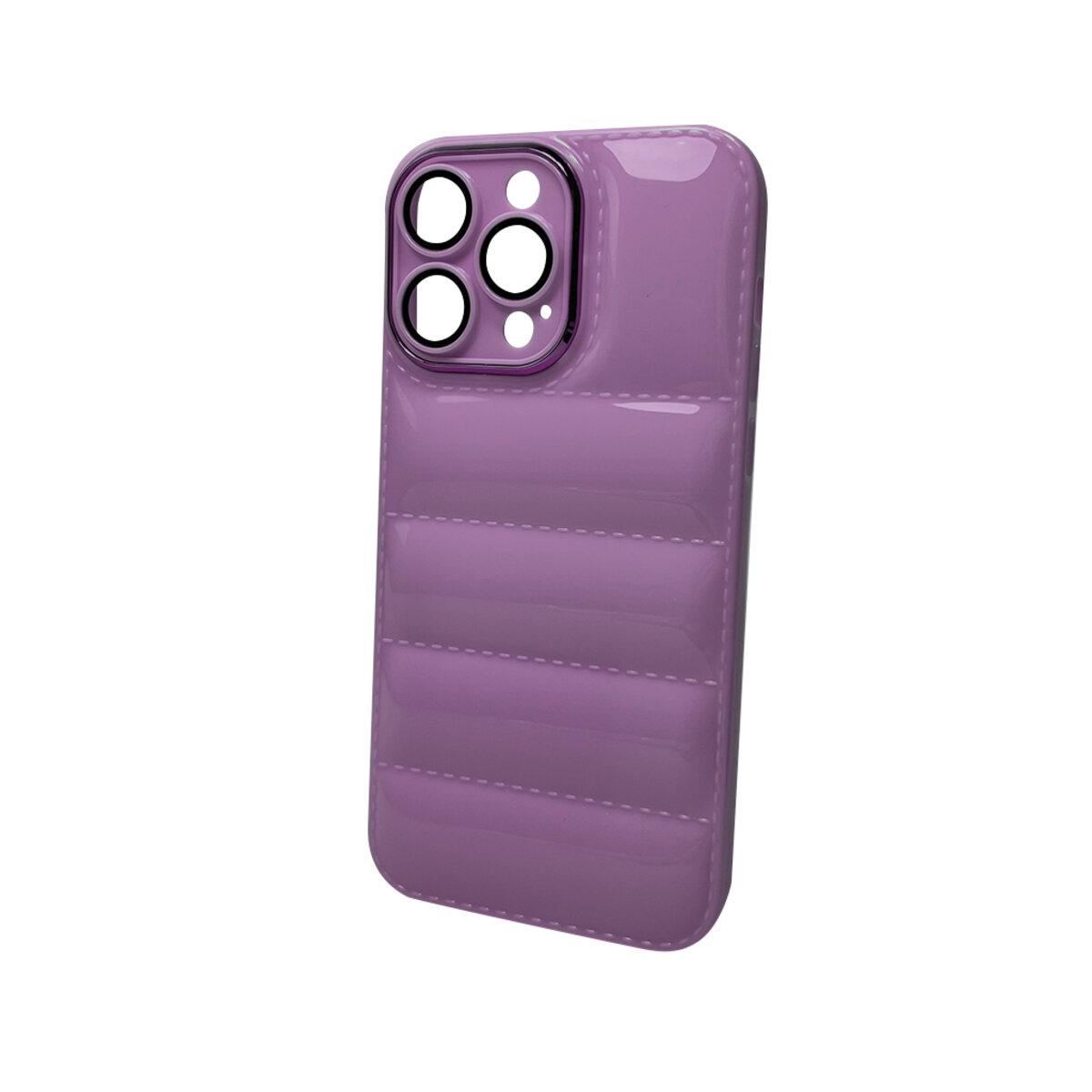 Противоударный чехол для Apple iPhone 15 Pro Down Jacket Frame / Purple