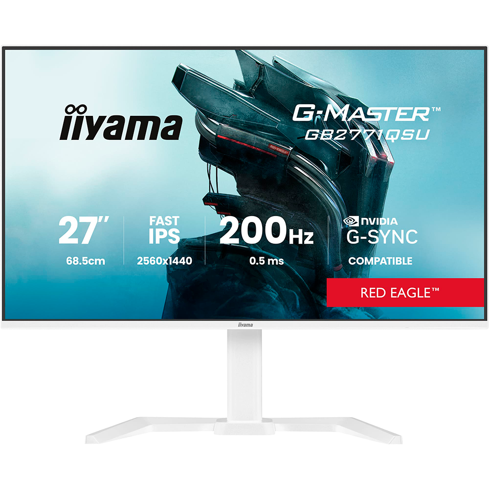 Монитор игровой Iiyama G-Master GB2771QSU-W1 Red Eagle USB-C White (35575394)