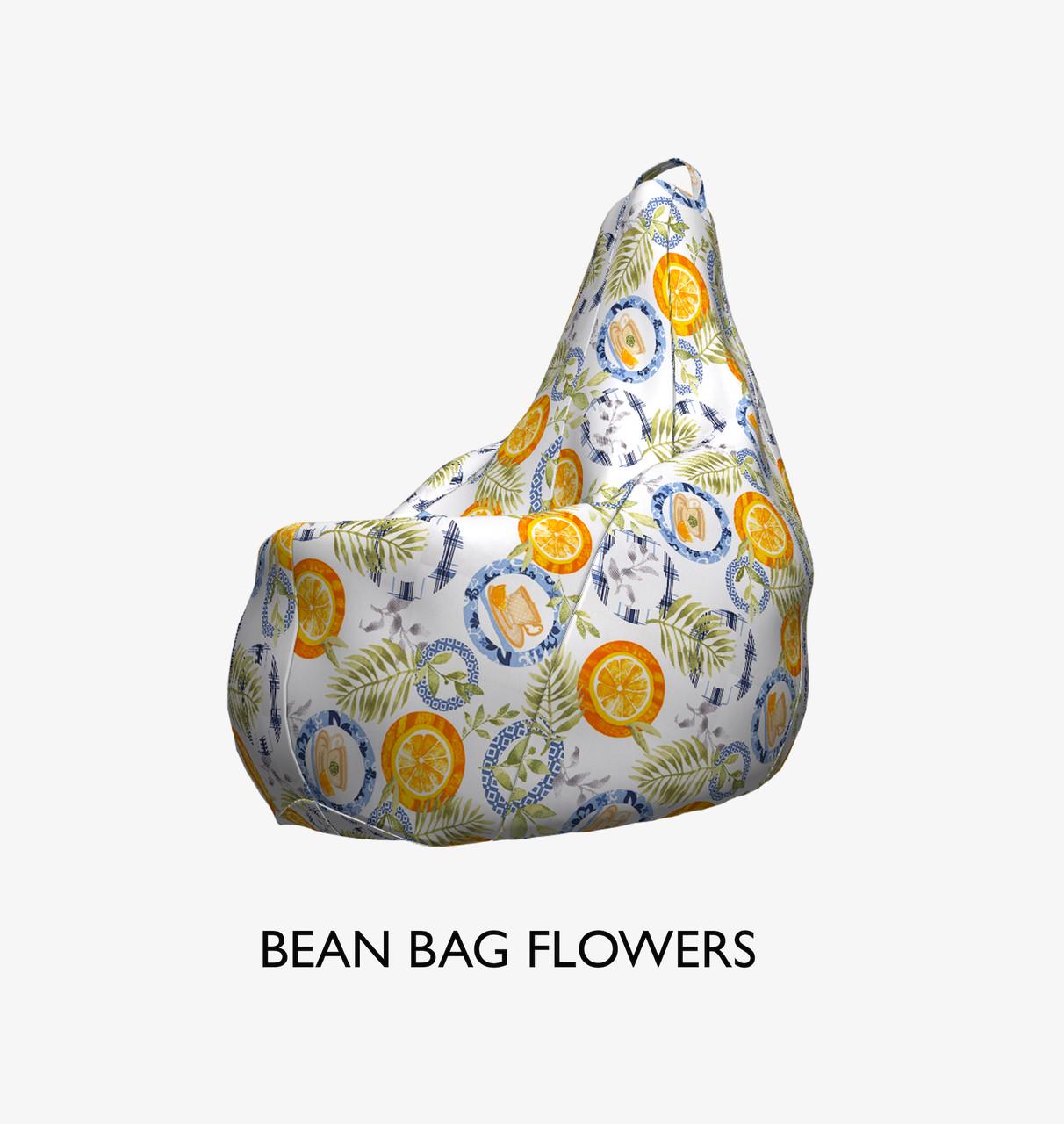 Крісло мішок BIG YETI груша 130x90 см тканина Помаранчевий (1402929557)