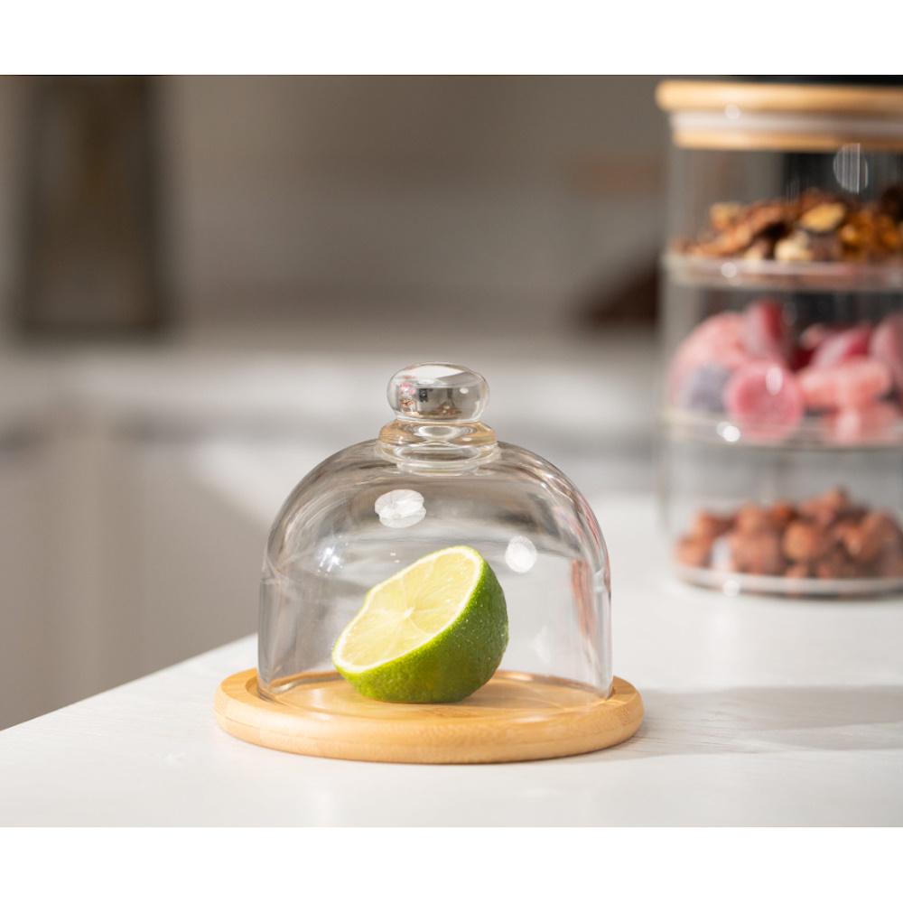 Блюдо-доска Ardesto бамбуковое со стеклянной крышкой 12 см (AR2612BD) - фото 3 Блюдо-доска Ardesto бамбуковое со стеклянной крышкой 12 см (AR2612BD) - фото 3