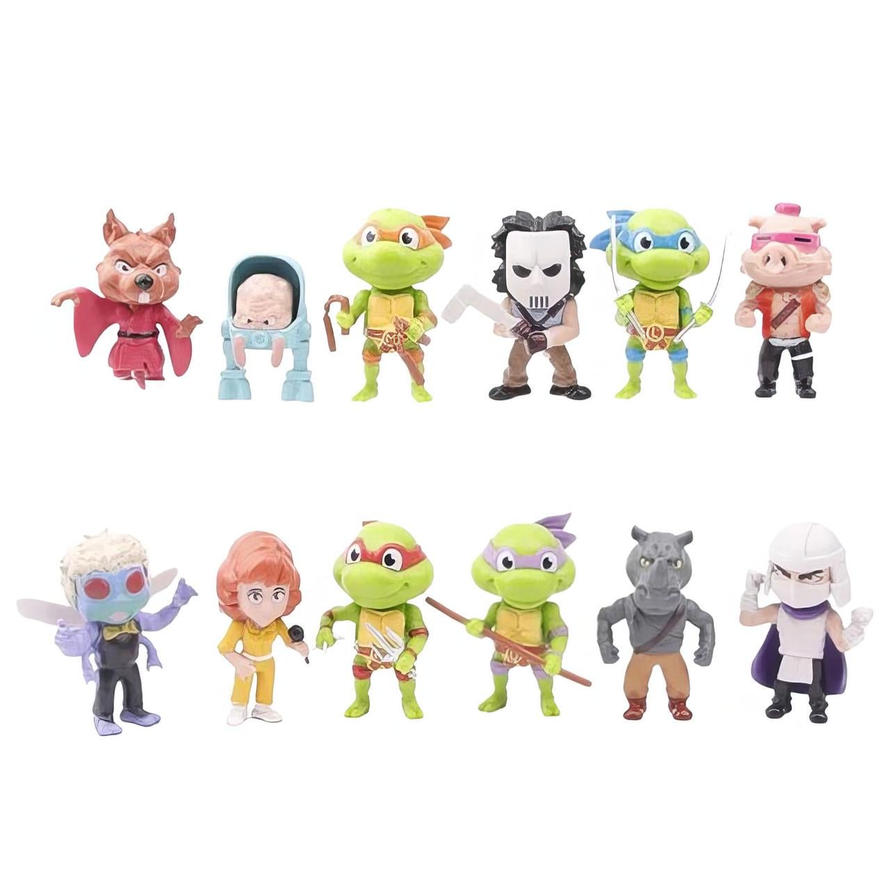 Набор фигурок TMNT Ракушки Ниндзя 12в1 5-6 см (CTMNT270202)