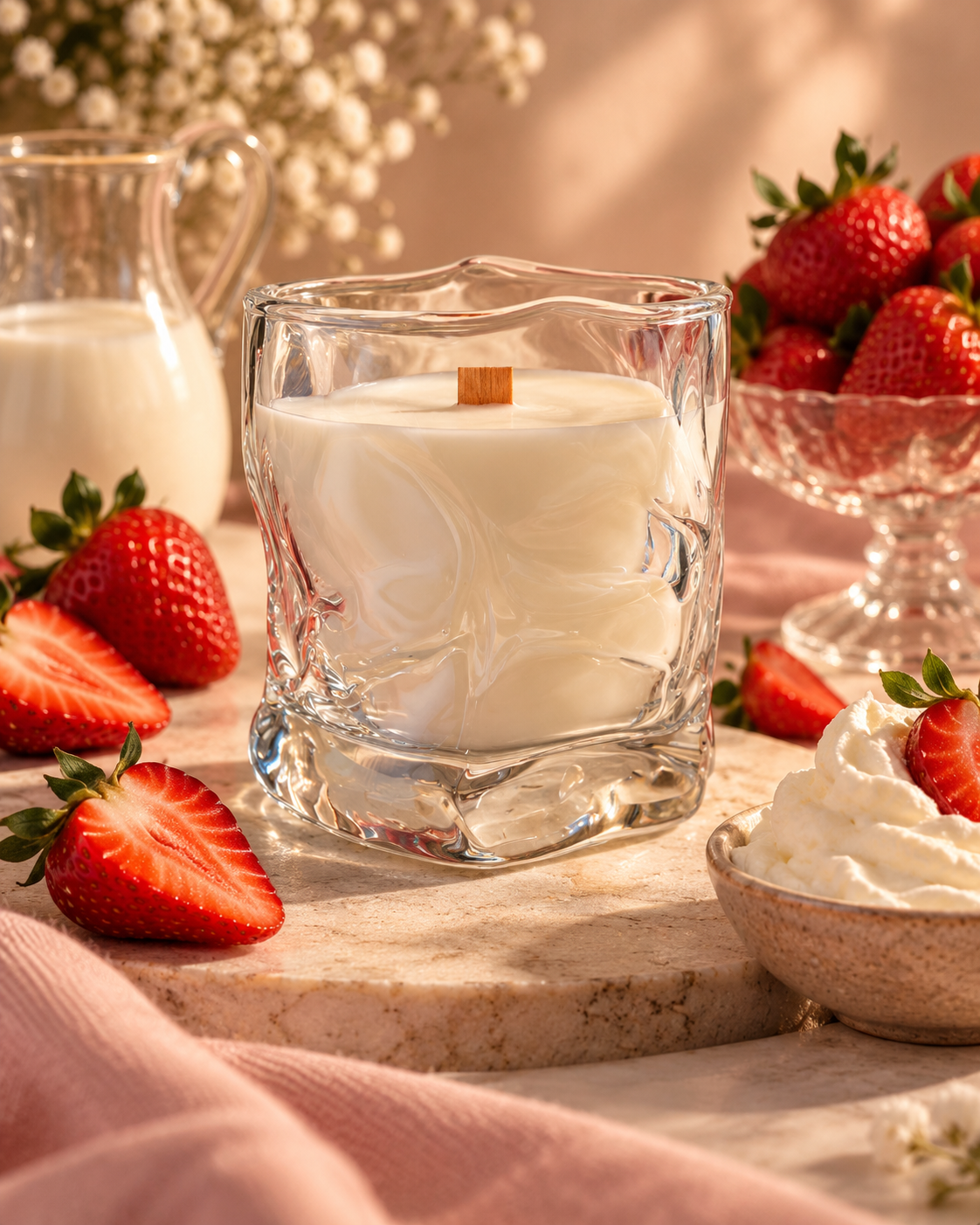Свеча ароматическая Franterro Wave Strawberries&Cream 250 г (FRN-1111)