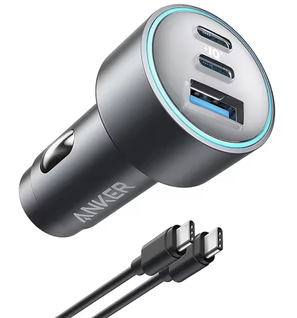 Автомобильное зарядное устройство с кабелем в комплекте Anker PowerDrive 325 67W Black (A2731HA1)