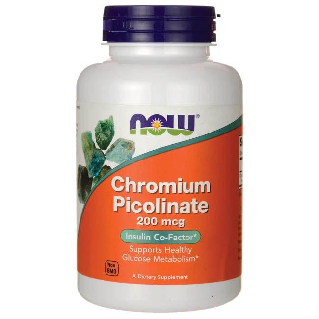 Хром NOW Chromium Picolinate 200 mcg 100 капс.