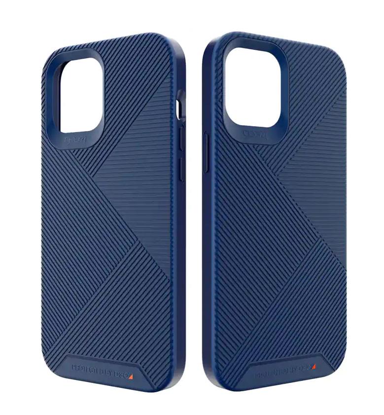 Противоударный чехол Gear4 Battersea D3O для Iphone 12 Pro Max 6.7" Blue - фото 4