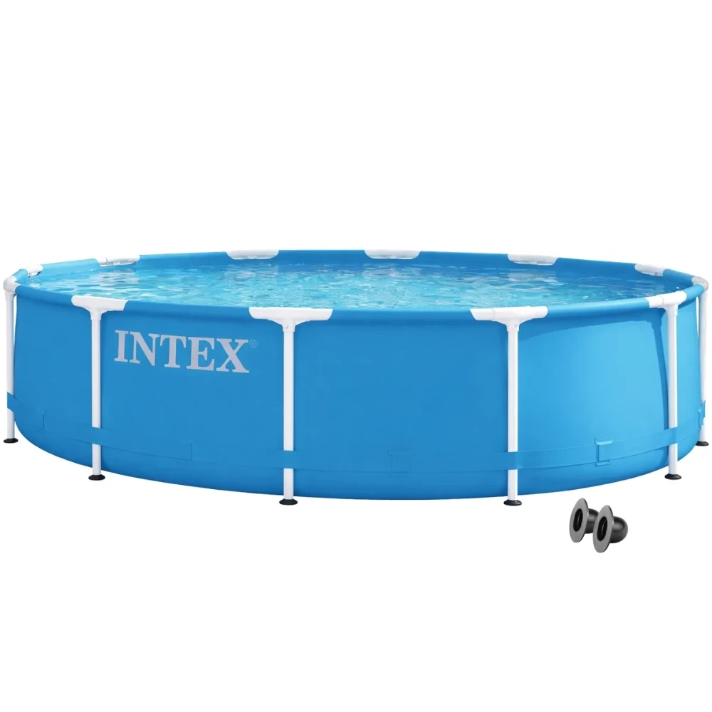 Бассейн каркасный круглый Metal Frame Intex 28210 366х76 см Синий (147-9-28210)