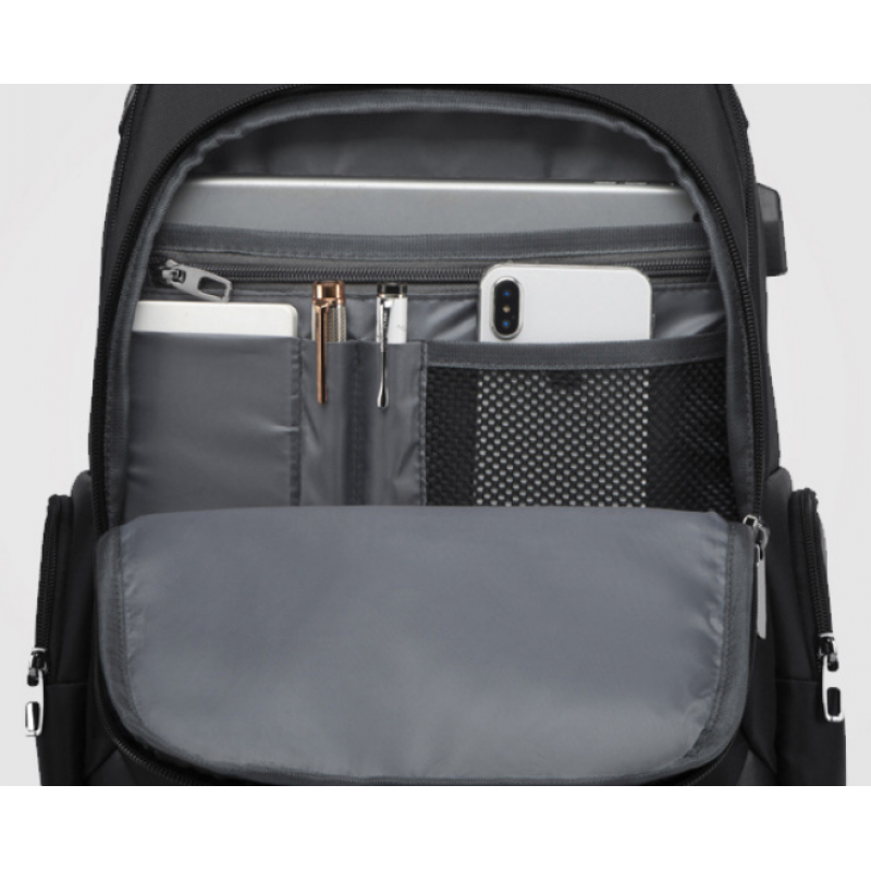 Рюкзак чоловічий міський 45х32х15 Чорний (547) - фото 4 Рюкзак чоловічий міський 45х32х15 Чорний (547) - фото 4