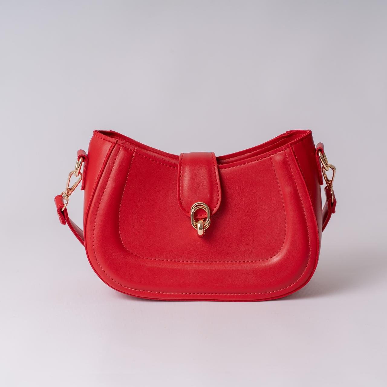 Сумка женская багет XENIA № 50-24 из эко-кожи Красный - фото 1 Сумка женская багет XENIA № 50-24 из эко-кожи Красный - фото 1