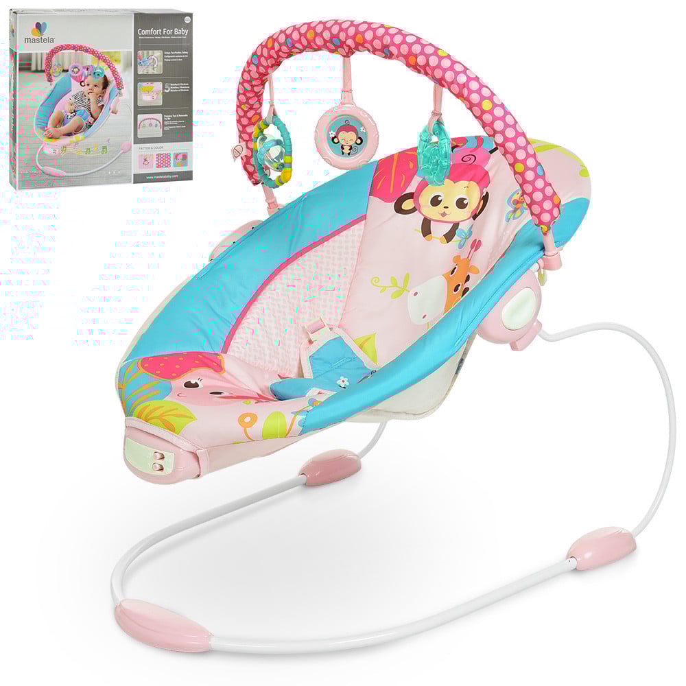 Шезлонг качалка люлька Mastela 6316 для новорожденных