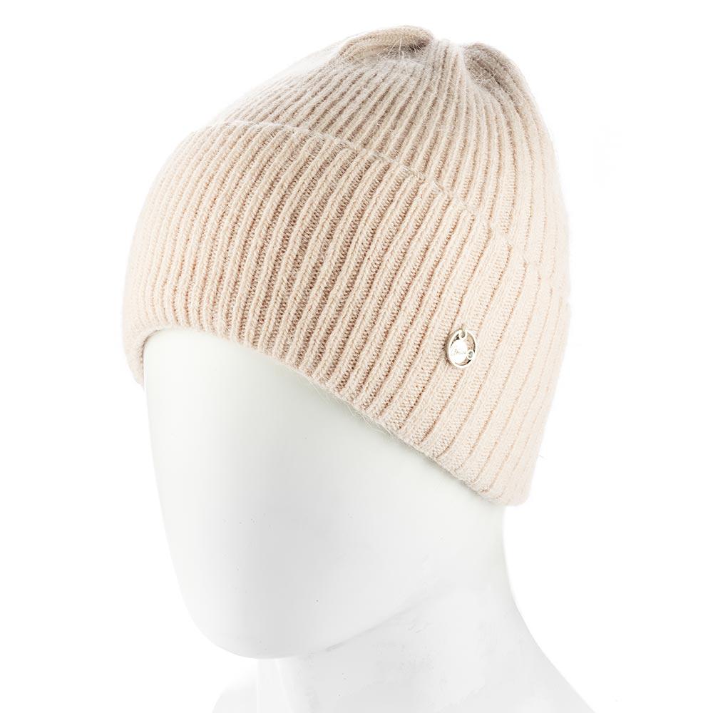 Шапка женская ангоровая сверху собрана Atrics WH909 утепленная флисом с отворотом Кремовый - фото 1 Шапка женская ангоровая сверху собрана Atrics WH909 утепленная флисом с отворотом Кремовый - фото 1