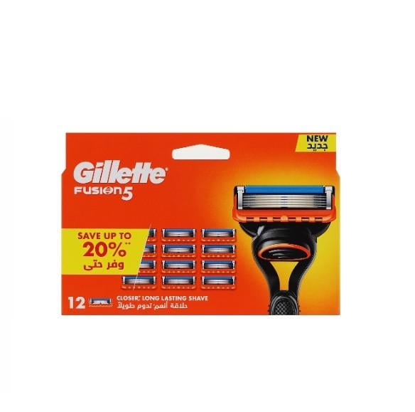 Змінні картриджі для гоління чоловічі GILLETTE Fusion 12 шт.