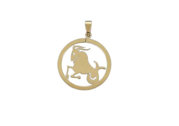 Кулон зодіак Козеріг із медичної сталі 3,0x3,0x0,2 см (t30670)