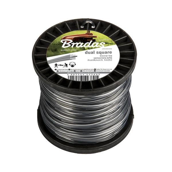 Леска для триммера Bradas Ripper Dual Квадрат 2,4 мм 100 м (ZRK24100S) Леска для триммера Bradas Ripper Dual Квадрат 2,4 мм 100 м (ZRK24100S)
