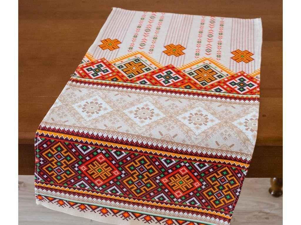Полотенце Платки-Опт льняной Карпатский орнамент ко33 (479189)