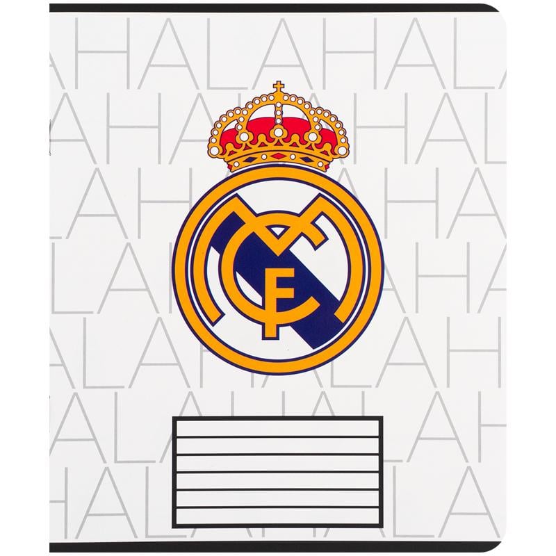 Тетрадь школьная KITE FC Real Madrid клетка 18 л. (RL26-236)