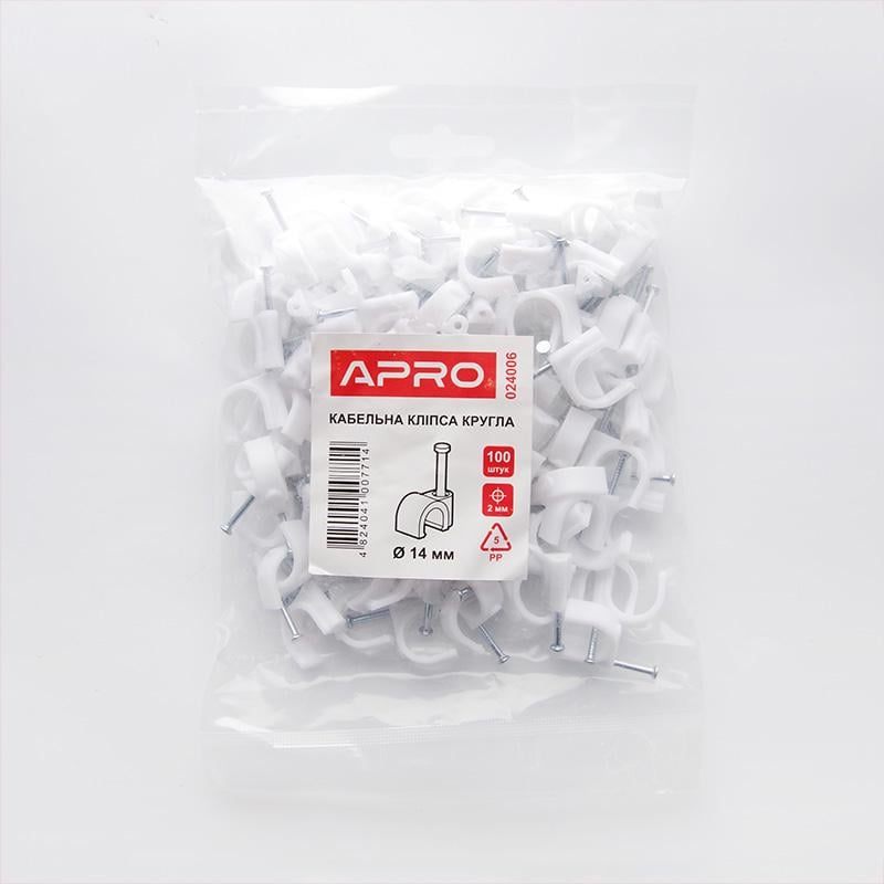 Кліпса кабельна Apro кругла 6 мм (CC-R6) - фото 5 Кліпса кабельна Apro кругла 6 мм (CC-R6) - фото 5