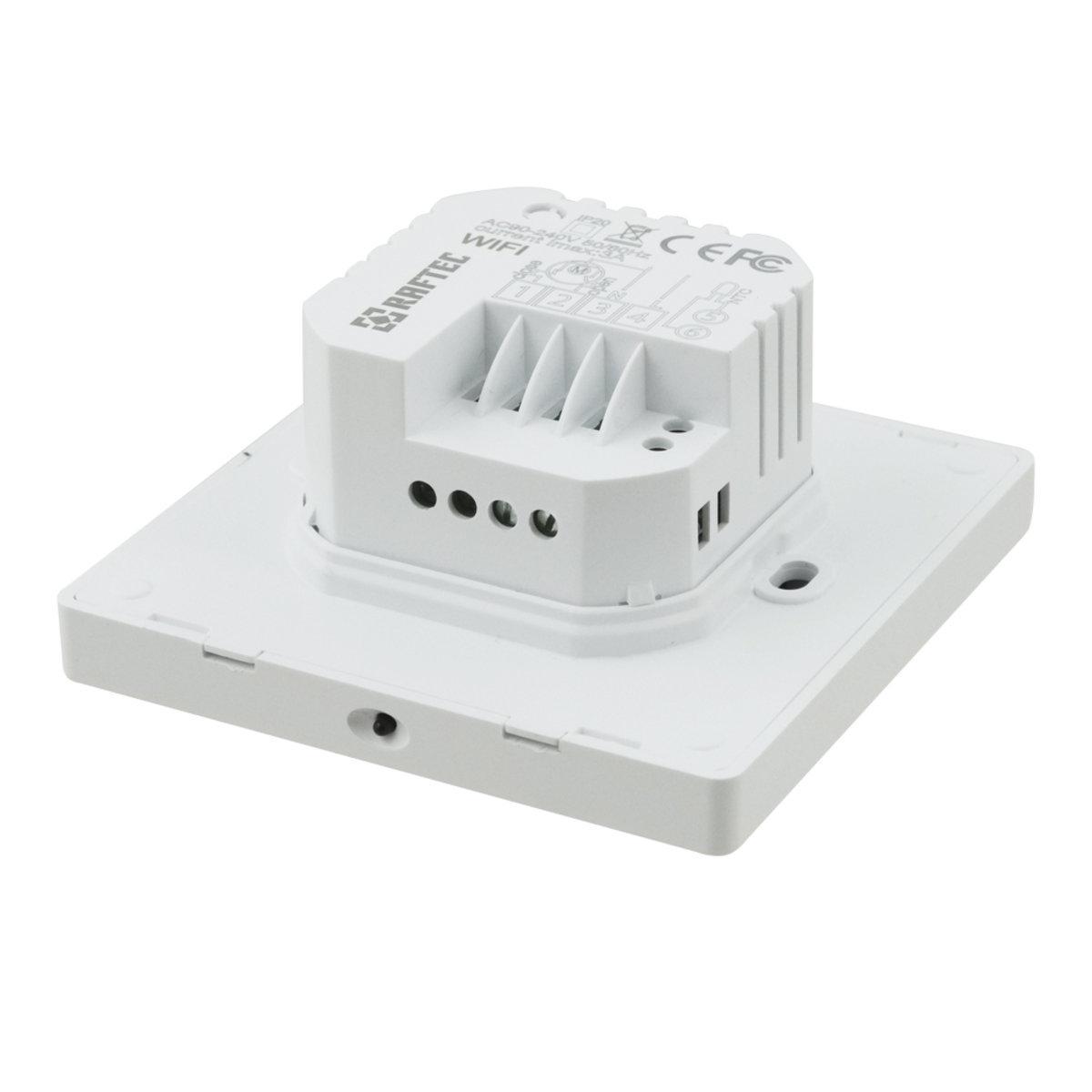 Терморегулятор Raftec WiFI R608W цифровий для теплої підлоги Білий (SW-84633) - фото 3 Терморегулятор Raftec WiFI R608W цифровий для теплої підлоги Білий (SW-84633) - фото 3