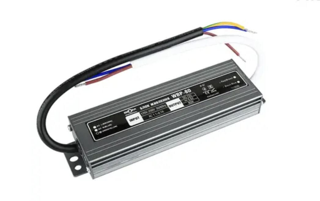 Блок питания Biom Professional DC12 80W WBP-80-12 6,6A IP67 (27774220)