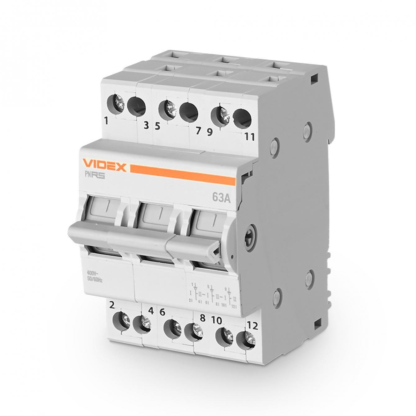 Перемикач навантаження Videx RESIST 3п 63А (VF-RS-PN363)