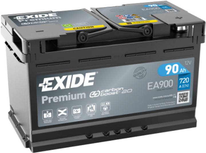 Акумулятор автомобільний EXIDE 90ah/720a/12 V