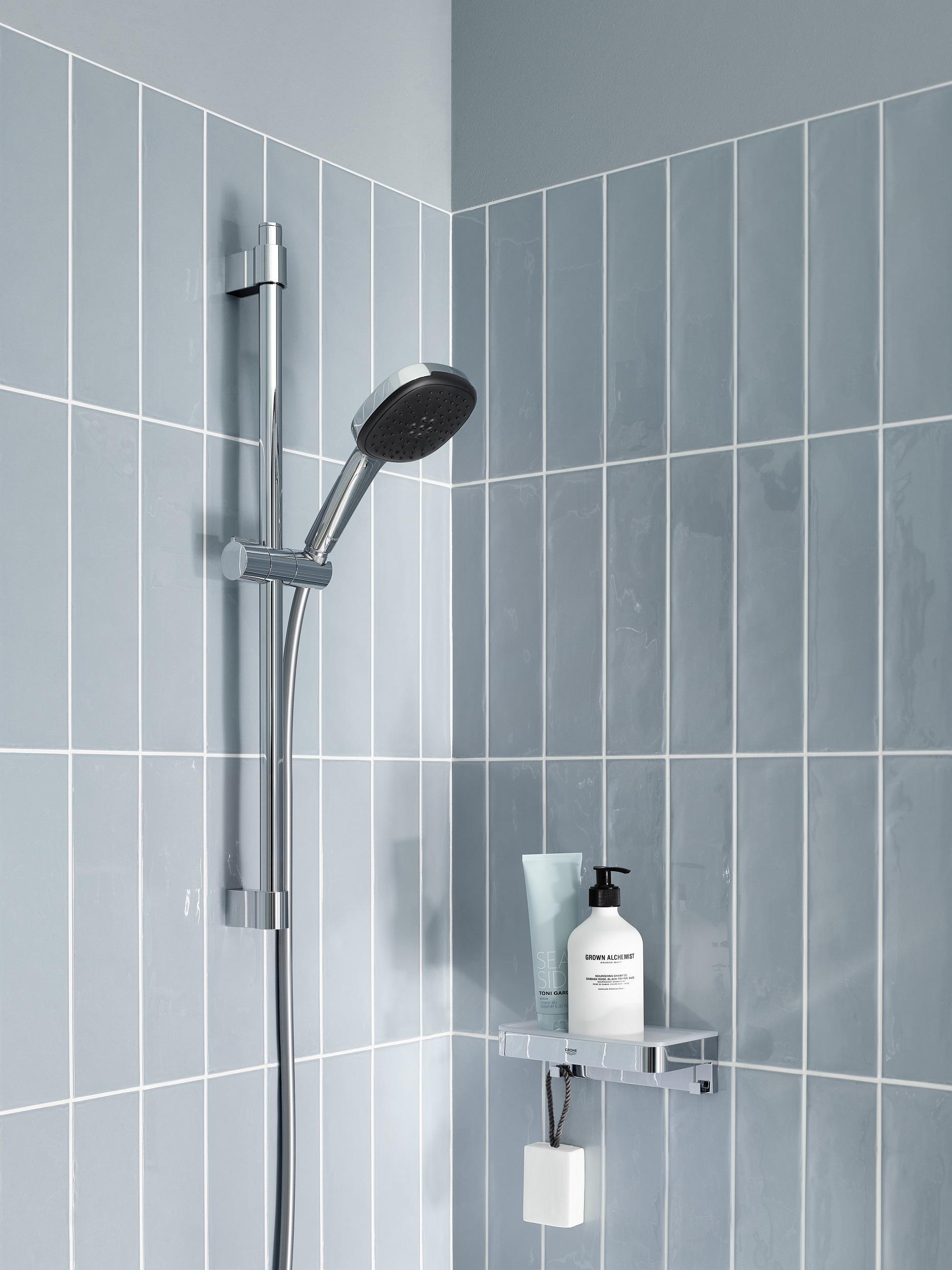 Душевой комплект со штангой Grohe Quickfix Vitalio Comfort 26398001 Хром (229242) - фото 2