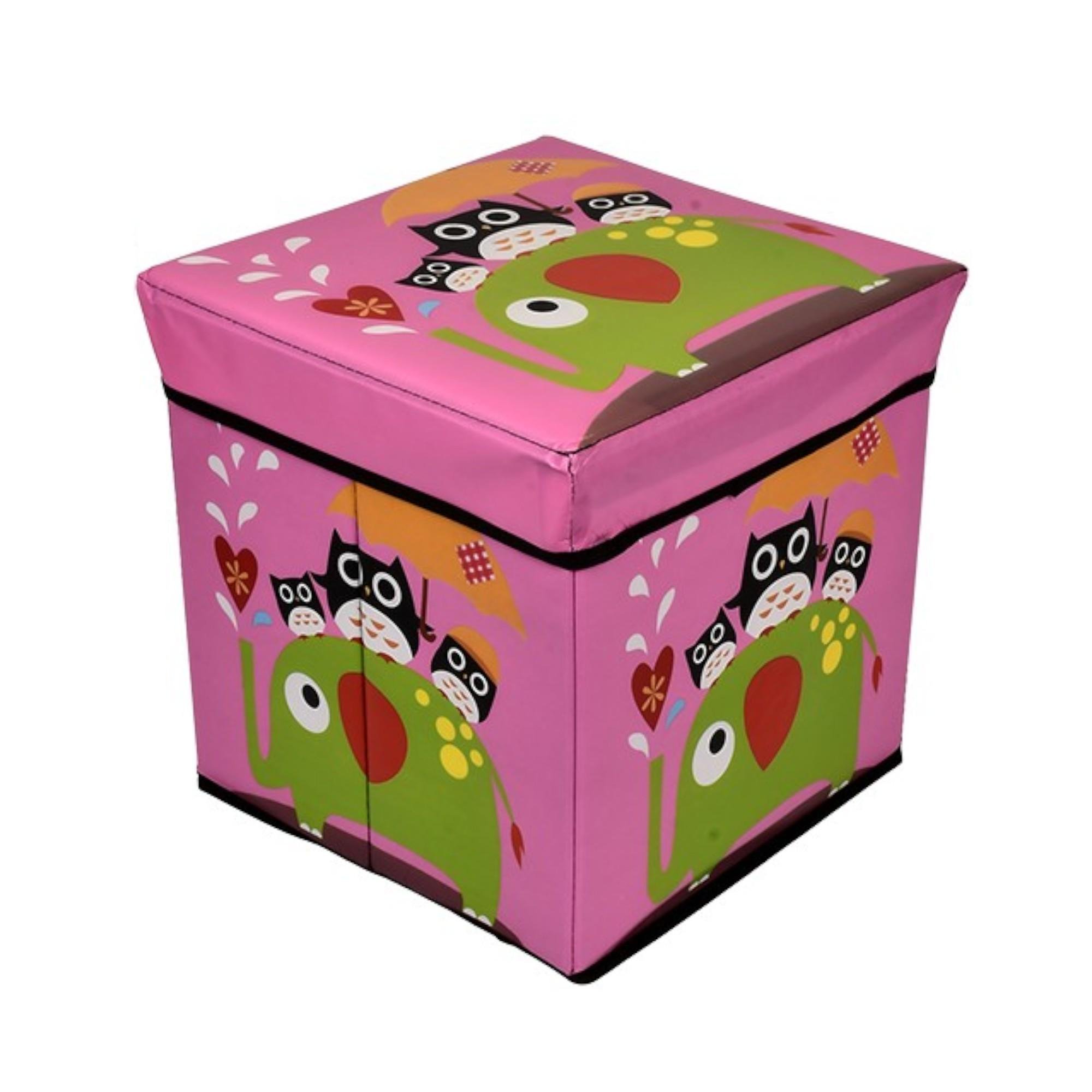 Коробка с крышкой Stenson R89687 для хранения вещей 31×31×31 см Розовый (WW01369)