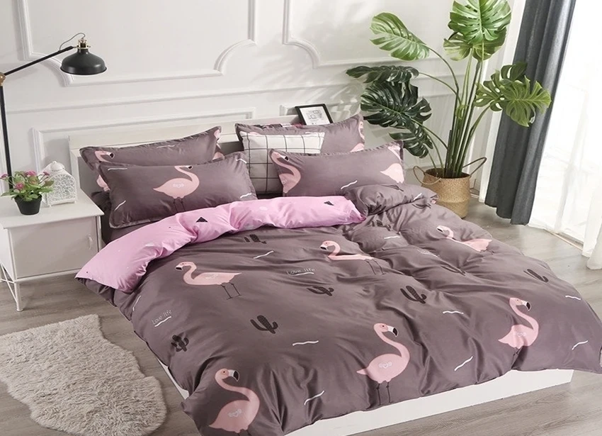 Комплект постельного белья с компаньоном TAG Tekstil R7533 двуспальный (514)