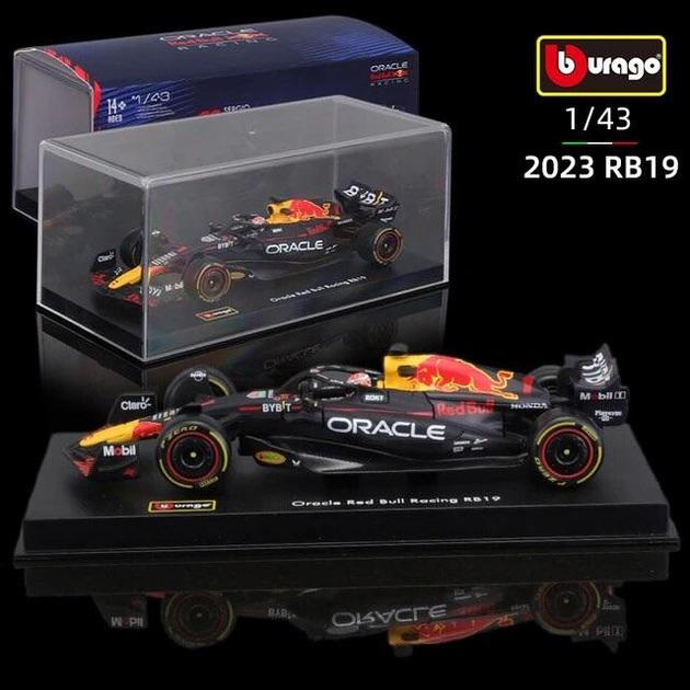 Коллекционная модель Bburago F1 Red Bull Racing RB19 из металла (масштаб 1:43) в прозрачном боксе - фото 5