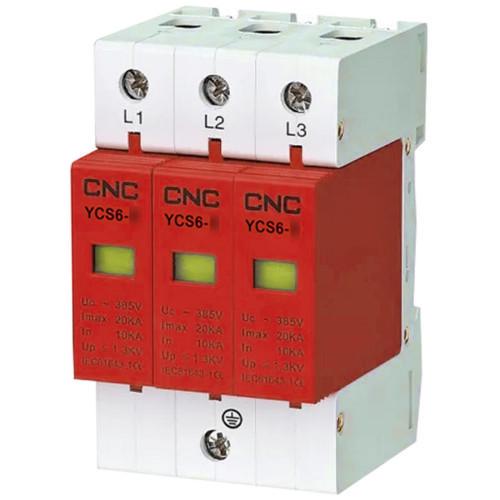 Ограничитель импульсного перенапряжения CNC на Din-рейке YCS6-С 3P 20-40 kA 385V (Б00042942)