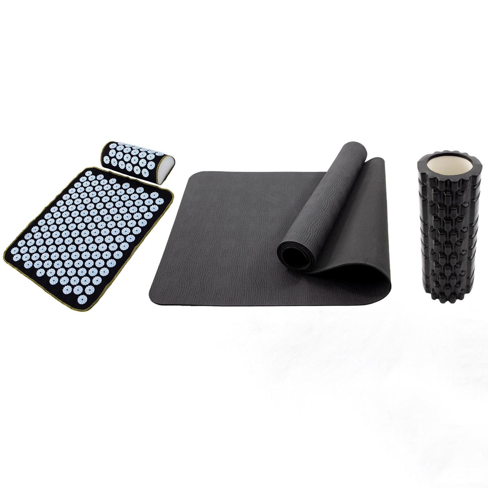 Набор OSPORT Set 111 коврик для йоги/аппликатор Кузнецова/массажный ролик (n-0144-01-0118-01)