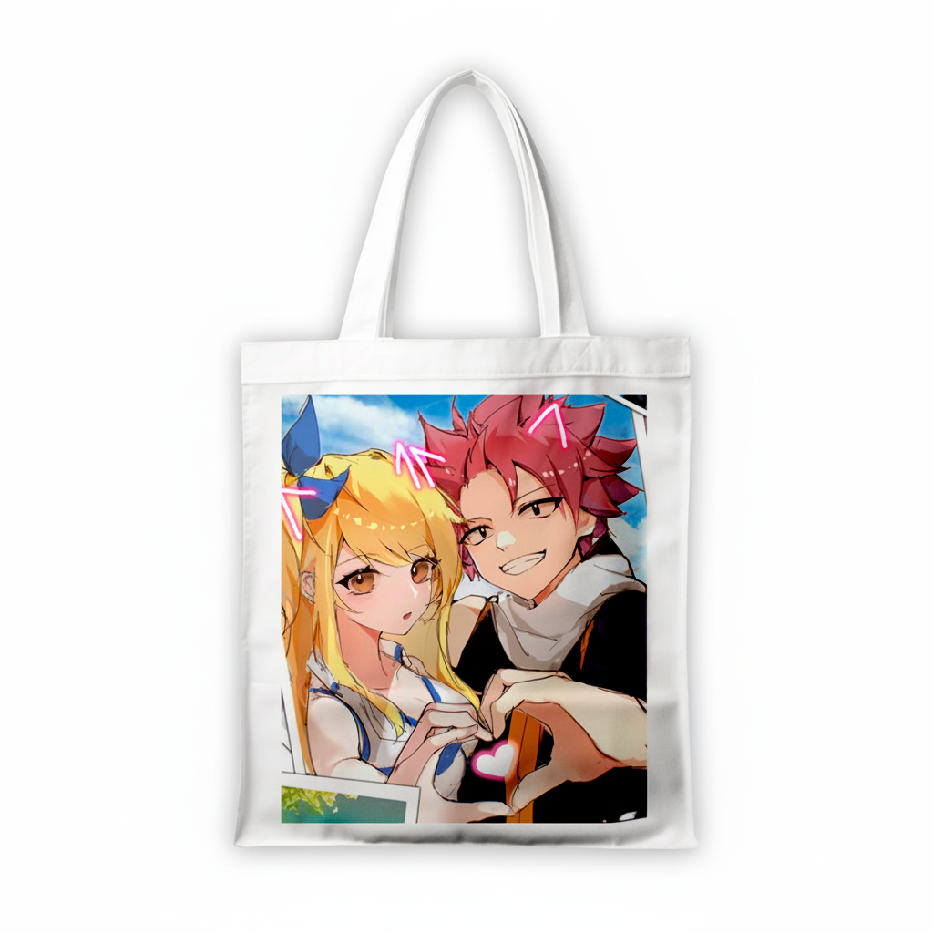 Сумка-шопер Fairy Tail з габардину Білий (6821)