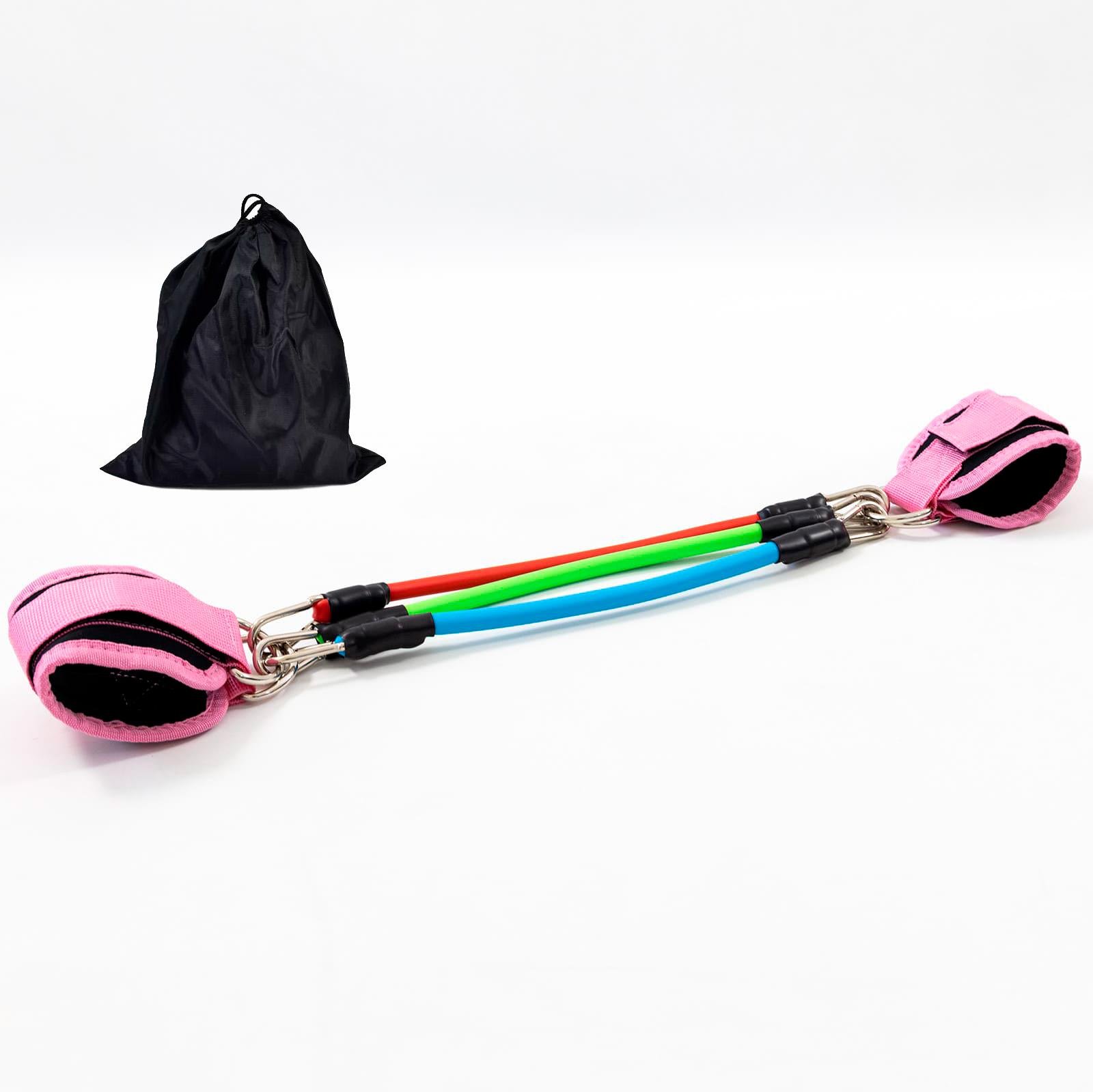 Эспандер латеральный OSPORT трубчатый 3 шт. с манжетой Розовый (MS 4612)