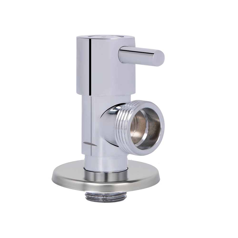 Кран кутовий Thermo Alliance Standart 1/2"Зх3/4"З керамічна букса ручка-паличка для приладів Хром (SD00053530) - фото 2